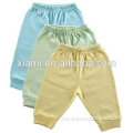fresh style soft texture organic fabric pure color ultra thin baby pants